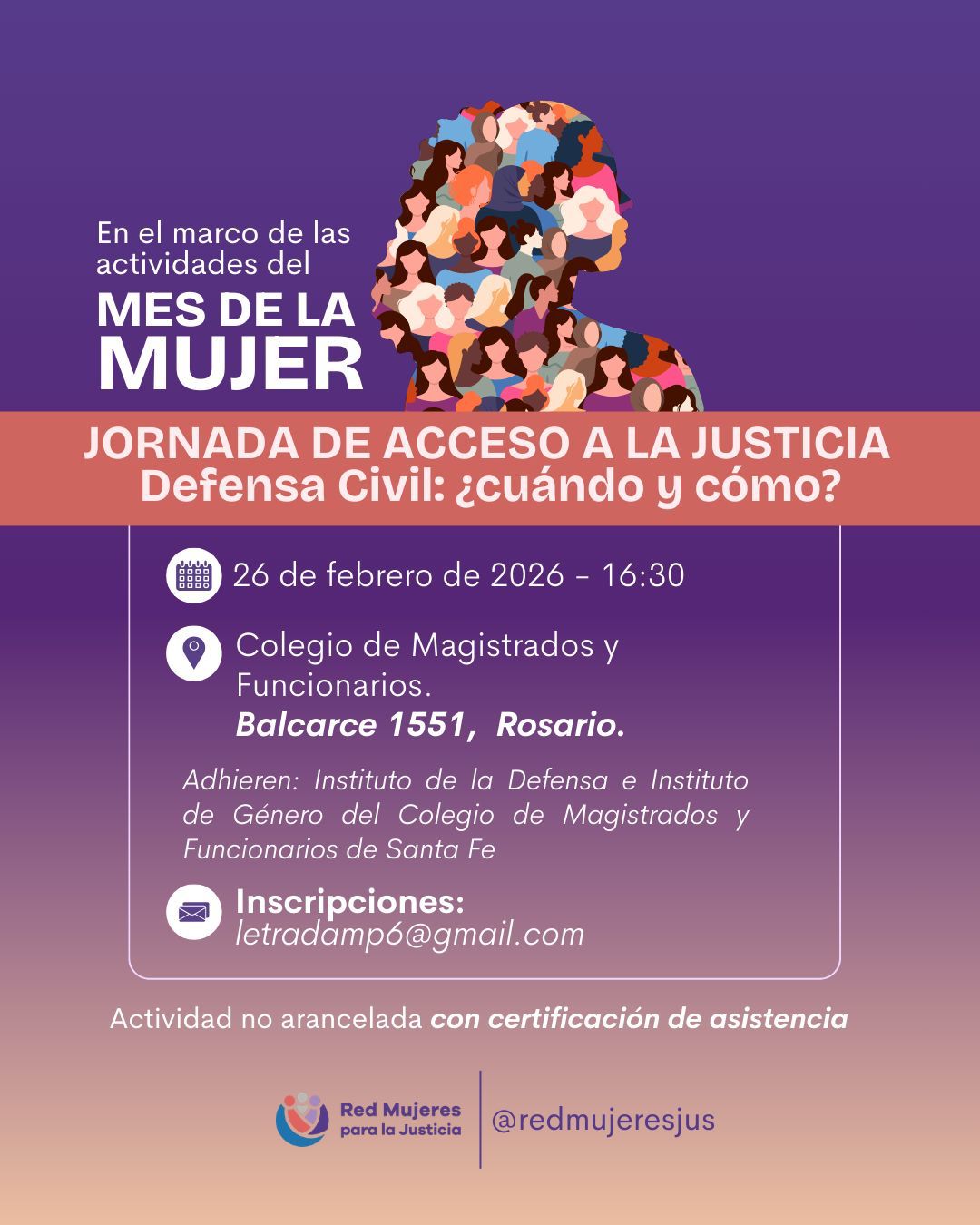 Jornada de acceso a la Justicia Defensa Civil ¿cuándo y cómo? - 26/02/2026